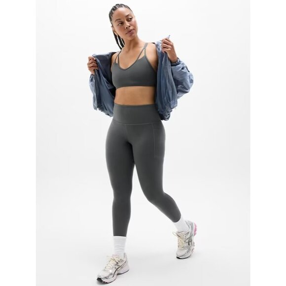 New Athleta M Cut Out Bra Shadow Grey Medium Cup D-DD - Picture 4 of 6